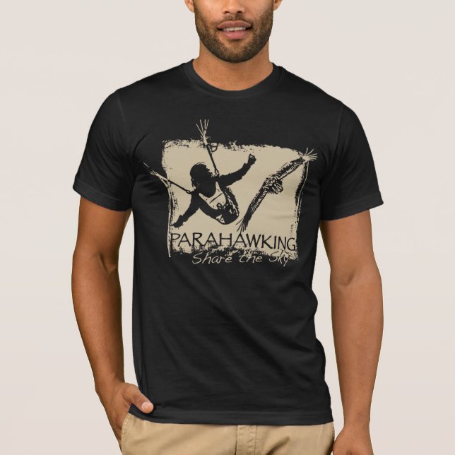 T-shirt dos homens - preto (Frente)
