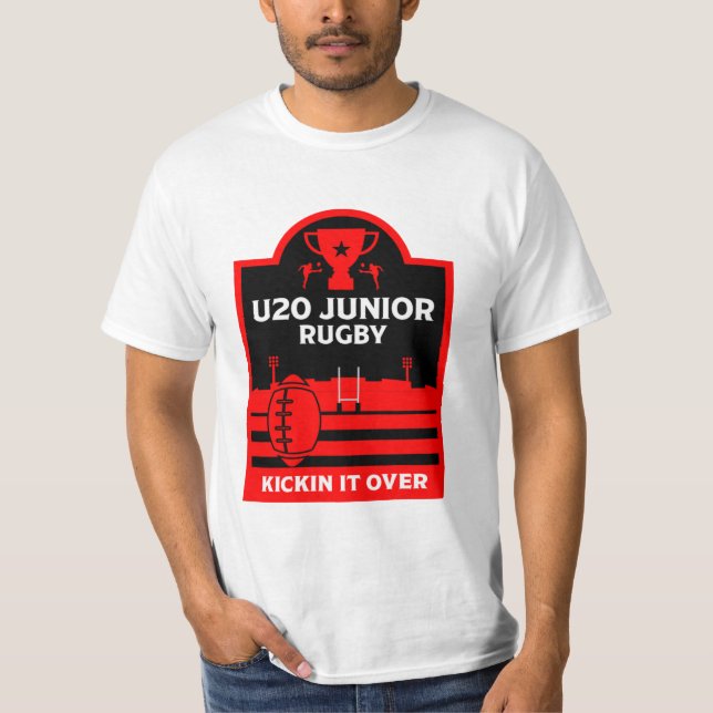 T-Shirt dos Jogadores de Rugby Junior do U20 (Frente)