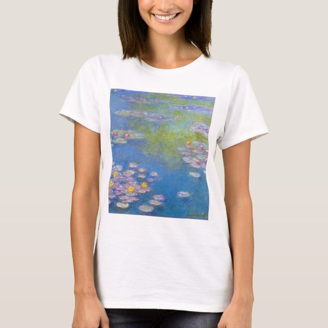 T-shirt dos lírios de água amarela de Monet (Frente)