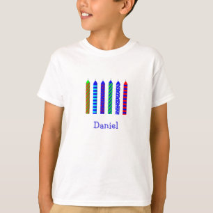 T-shirt dos meninos da criança de 6 anos