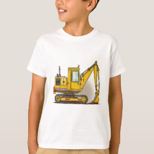 T-shirt dos meninos da pá do escavador