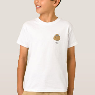 T-shirt dos miúdos com ícone de Pou