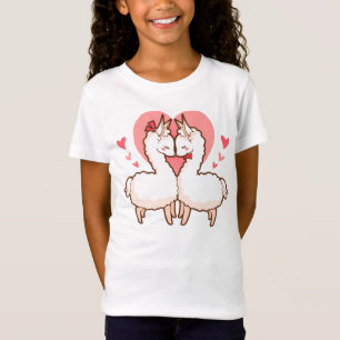 T-shirt dos miúdos dos lamas do amor