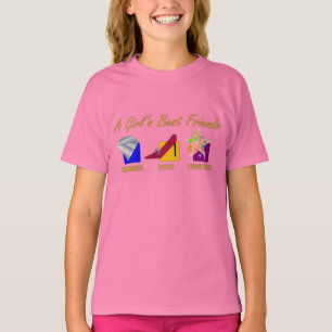 T-shirt dos miúdos dos melhores amigos da menina
