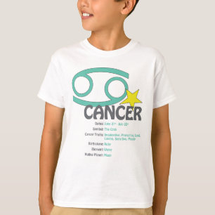 T-shirt dos miúdos dos traços do cancer
