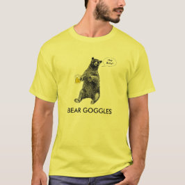 T-shirt dos óculos de proteção do urso