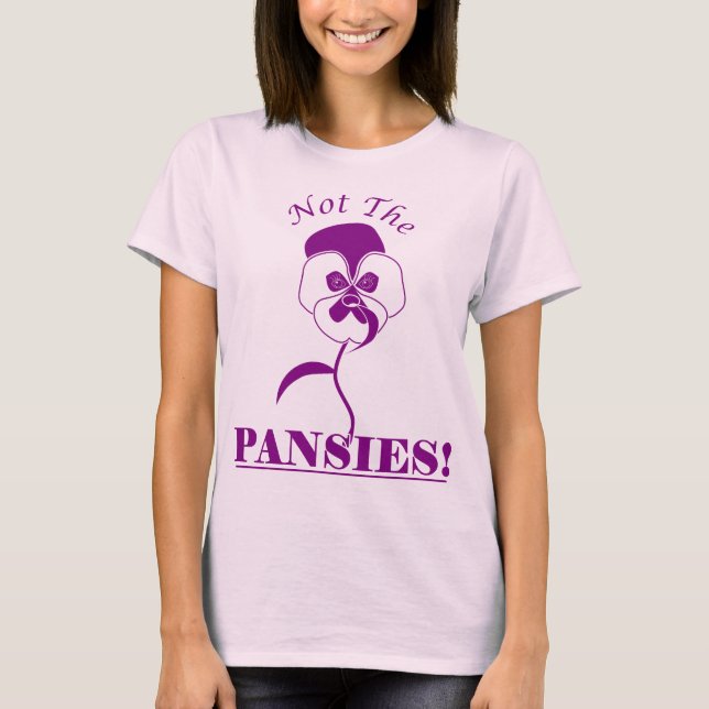T-shirt dos Pansies (rosa) (Frente)