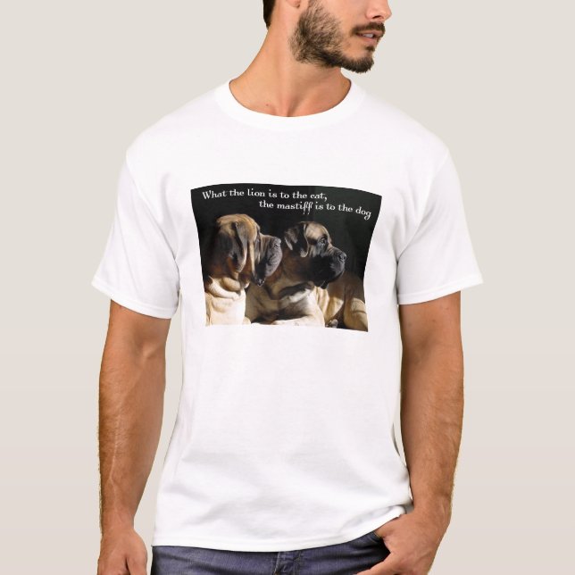 T-shirt dos pares do Mastiff (Frente)