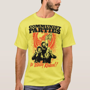 T-shirt dos partidos comunistas