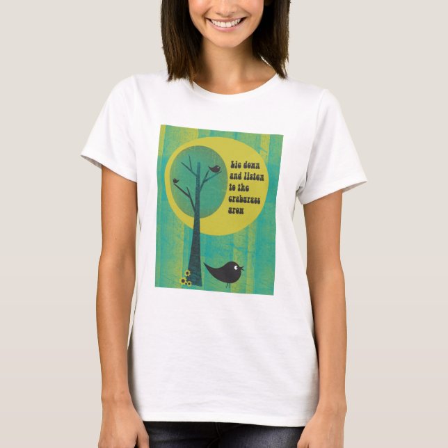 T-shirt dos pássaros da digitária (Frente)