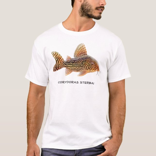 T-shirt dos peixes de Corydoras Sterbai (Frente)