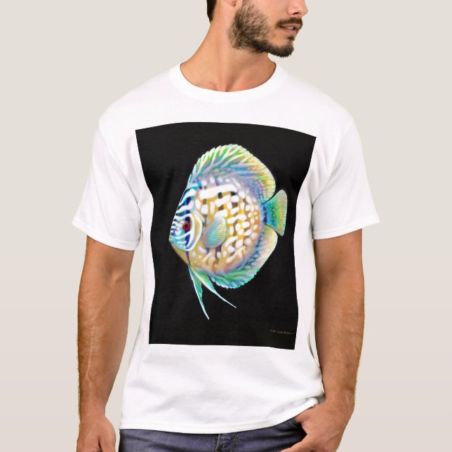 T-shirt dos peixes do aquário do disco (Frente)