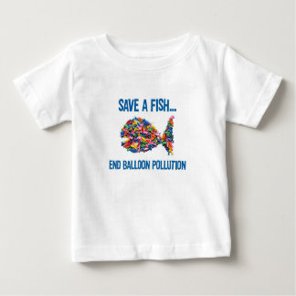 T-SHIRT DOS PEIXES DO BALÃO PARA O BEBÊ OU A