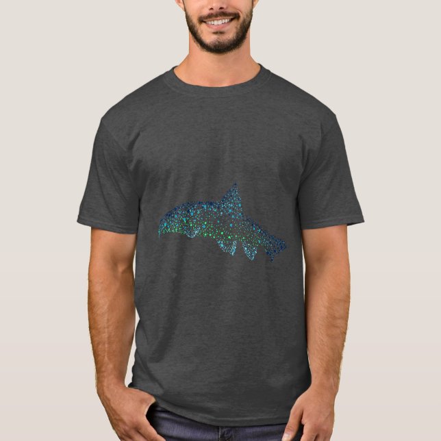 T-shirt dos peixes, t-shirt do Barbel, pescando o (Frente)