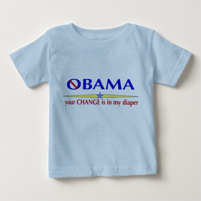 T-shirt dos pequenos de Nobama (Frente)