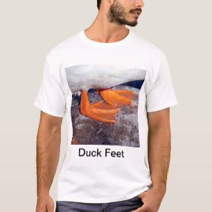 T-shirt dos pés do pato