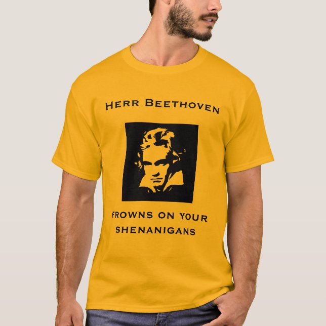 T-shirt dos Shenanigans de Beethoven (Frente)