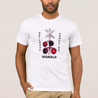 T-shirt dos sinais de cruzamento da estrada de