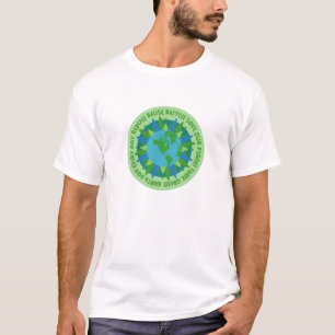 T-shirt dos slogan do Dia da Terra