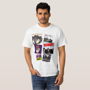 T-shirt dos trabalhos de arte da jaqueta do