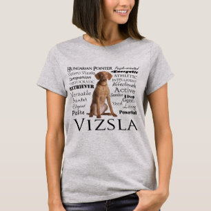 T-shirt dos traços de Vizsla