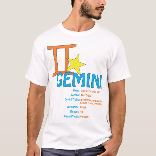 T-shirt dos traços dos Gêmeos (Frente)