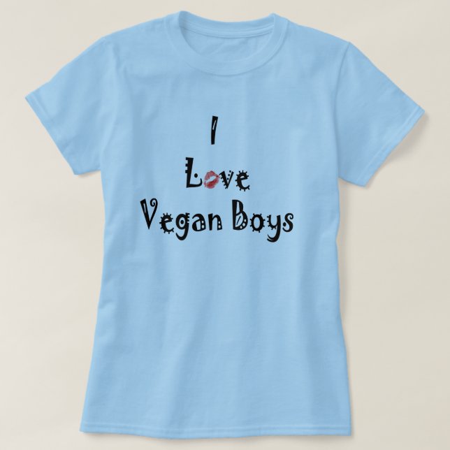T-shirt dos Vegans do amor (Frente do Design)