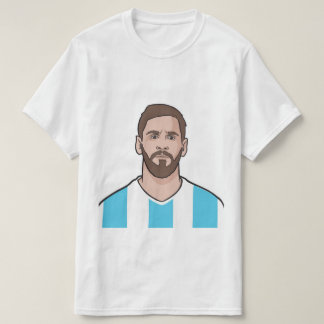 t-shirt dos ventiladores messi e argentina