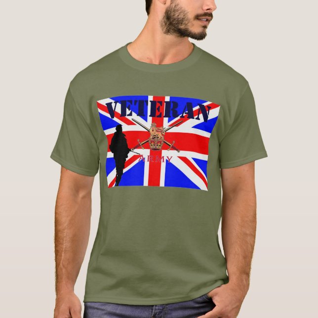 T-shirt dos veteranos do exército britânico (Frente)