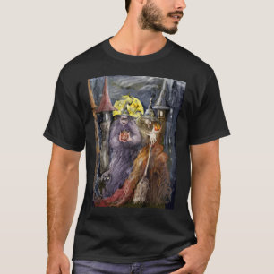 T-shirt dos witchs do Dia das Bruxas (versão