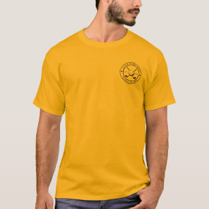T-Shirt Dourada Do Clube Golf Personalizada Com Se