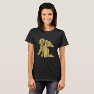 T-shirt Dourado anjo bebê