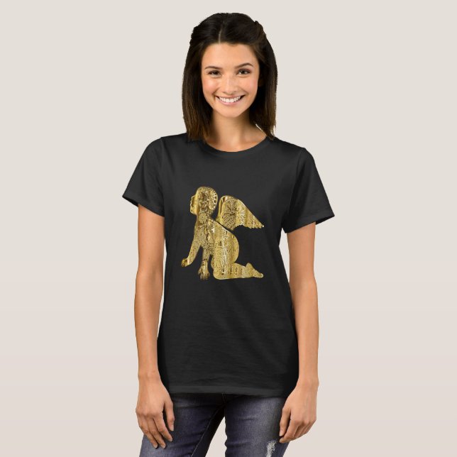 T-shirt Dourado anjo bebê (Frente Completa)