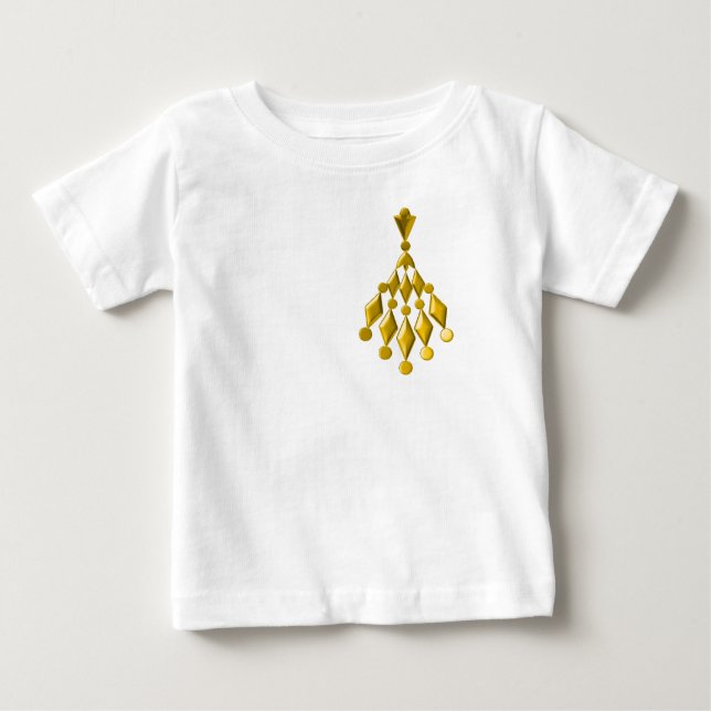 T-shirt Dourado candelabro (Frente)