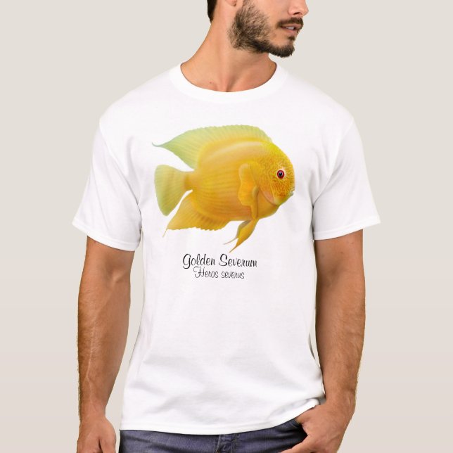 T-shirt Dourado da cichlidae de Severum (Frente)