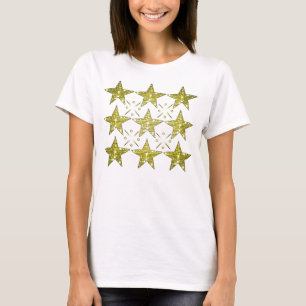 T-shirt Dourado da estrela
