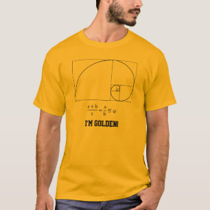 T-shirt dourado da relação