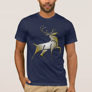 T-shirt dourado da rena