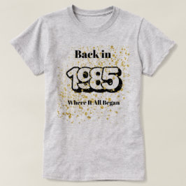 T-Shirt Dourado de 1985