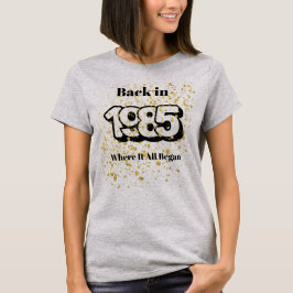 T-Shirt Dourado de 1985