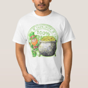 T-shirt Dourado do ~ do Leprechaun do irlandês de