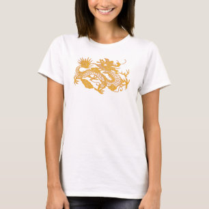 T-shirt Dourado do dragão