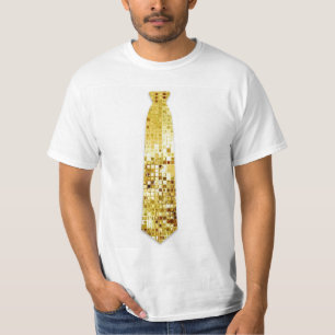 T-shirt Dourado do laço da falsificação do olha