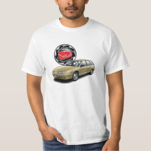 T-shirt Dourado do vagão do Gen 2 de SCCNA Saturn