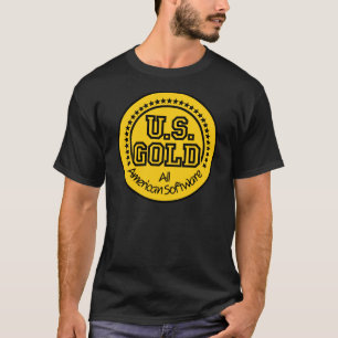 T-shirt Dourado dos jogos dos E.U./C64 - Amstrad -
