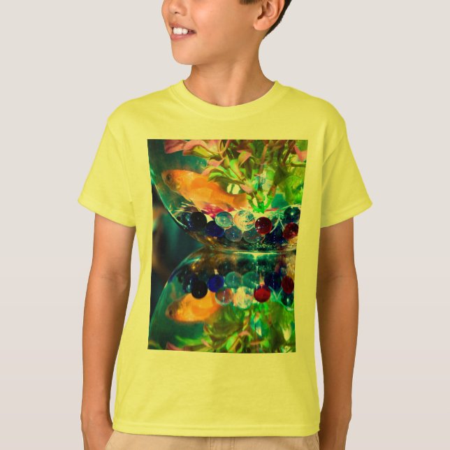 T-shirt Dourado dos peixes (Frente)