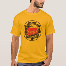 T-shirt Dourado logoed SCCNA afligido
