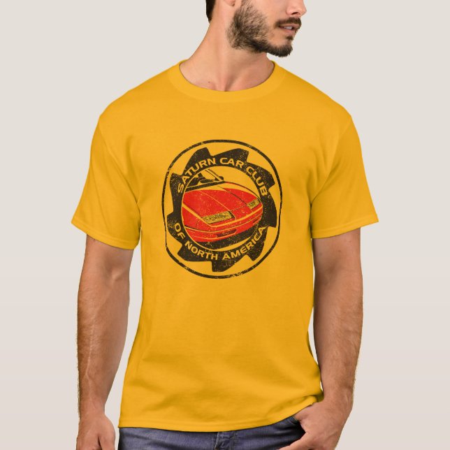 T-shirt Dourado logoed SCCNA afligido (Frente)