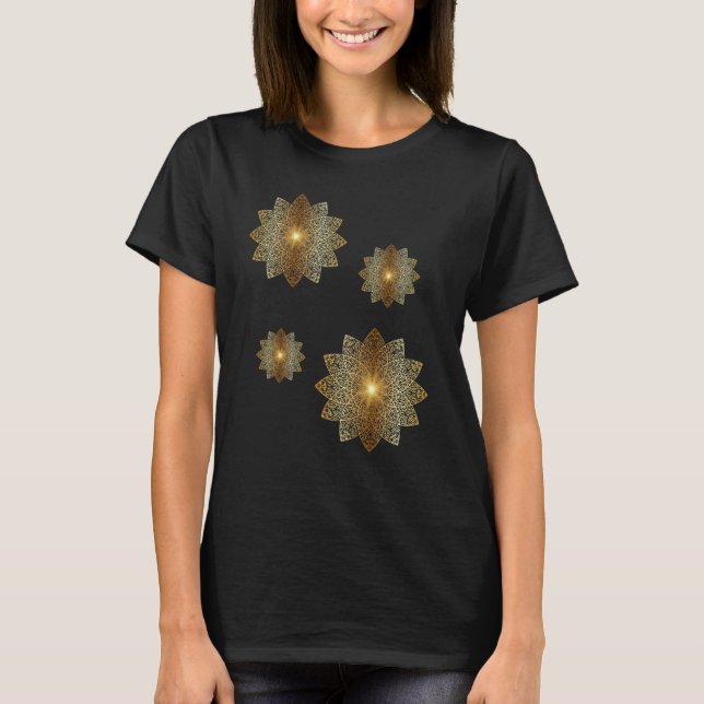 T-Shirt Dourado Mandelas (Frente)