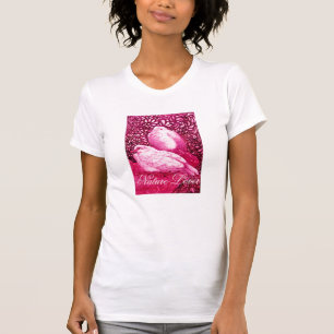 T-SHIRT DOVAS BRANCAS NO PINK FUCHSIA   /NATURE LOVER HEAR